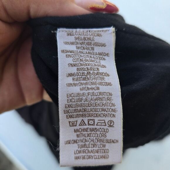 Free People Mohave Embroidered Mini Dress in Black Size Medium - Picture 9 of 9